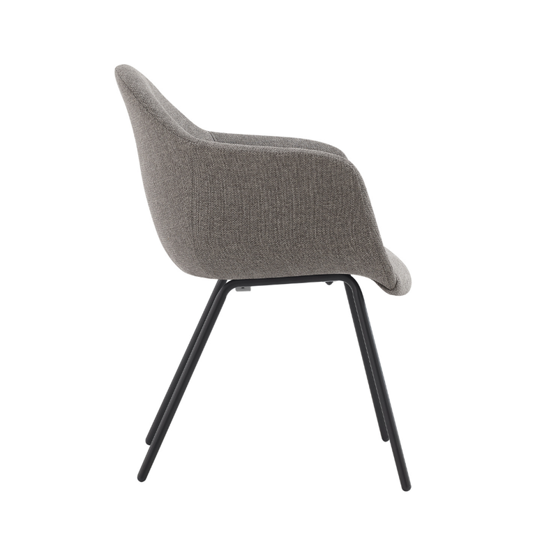 Sillón Alassia 4 patas negra