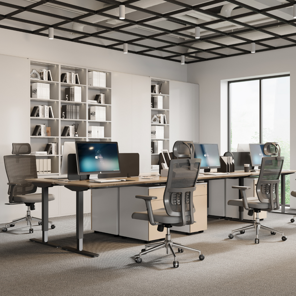 Silla Athenas Ejecutiva con Cabecera gris