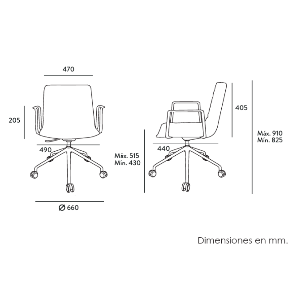Sillón Eneas Operativo Aluminio