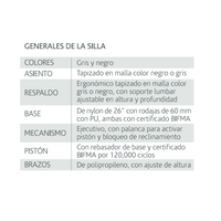 Sillón Delta Mesh ejecutivo