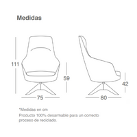 Sillón Nora Alto