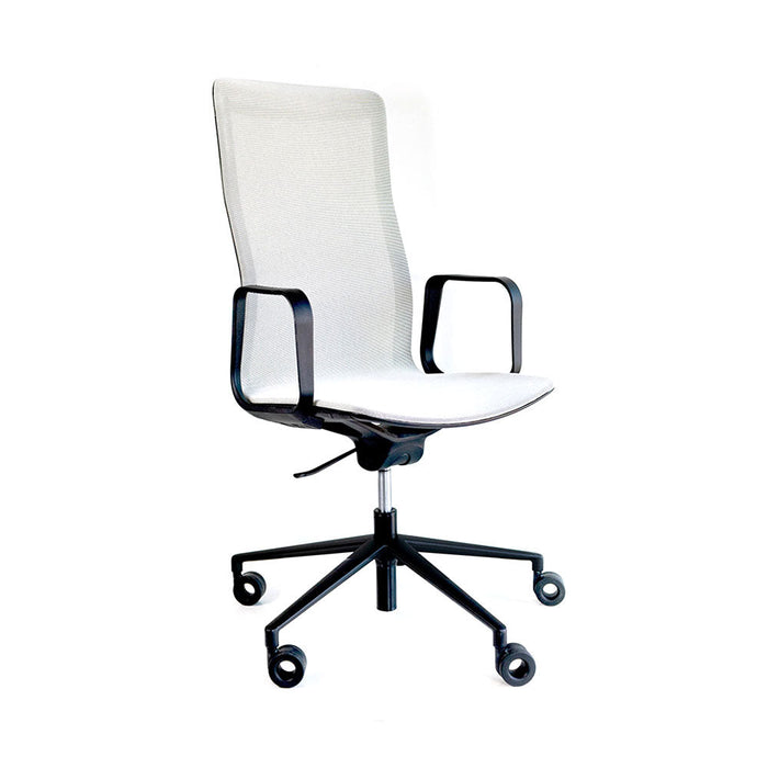 Sillon Ejecutivo respaldo Alto Mesh gris y negro