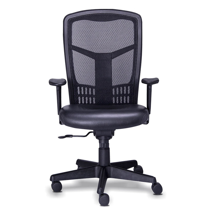 Sillon Ejecutivo en Malla Tapizado en Piel